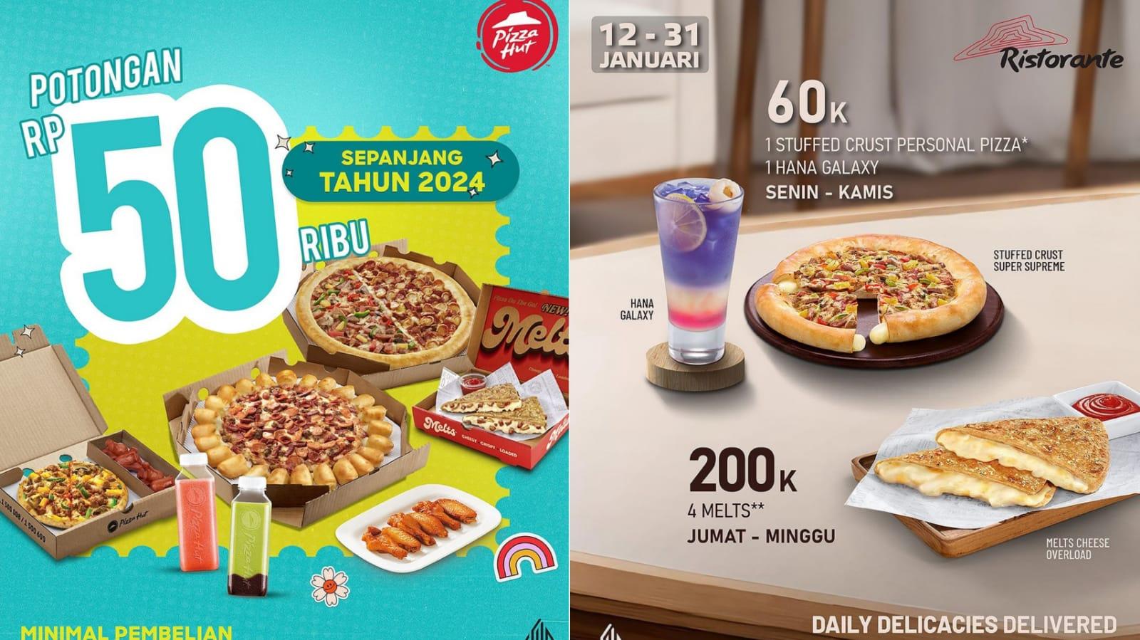 SERU! Promo Pizza Hut 12-14 JANUARI 2024, Nikmati 4 Paket Melts Pizza Rp 200.000 Bersama Keluarga