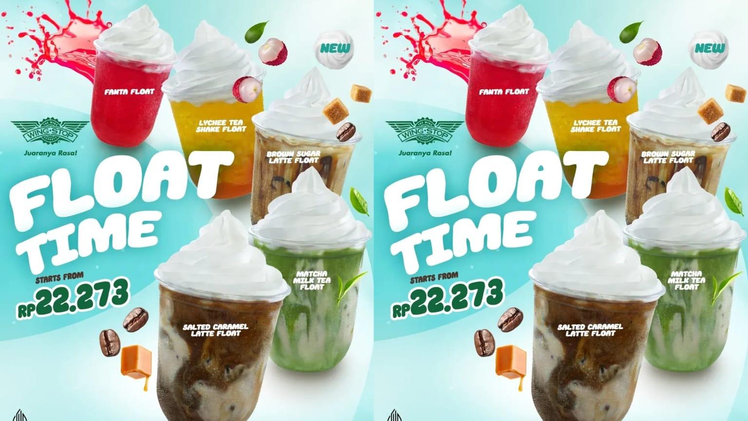 Promo Seru Wingstop September 2024, Blueberry Sundae Rp 7 Ribuan, Matcha Milk Tea Float Rp 22 Ribuan
