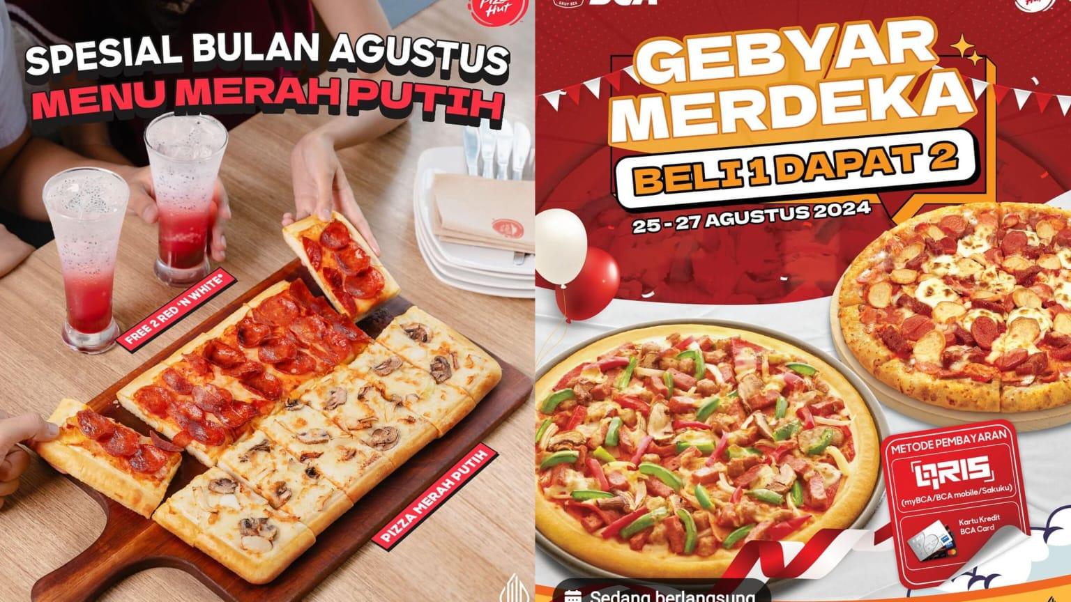 Promo Spesial Pizza Hut 25-27 Agustus 2024, Beli Regular Pizza GRATIS 1 Pan Regular Meaty Pizza