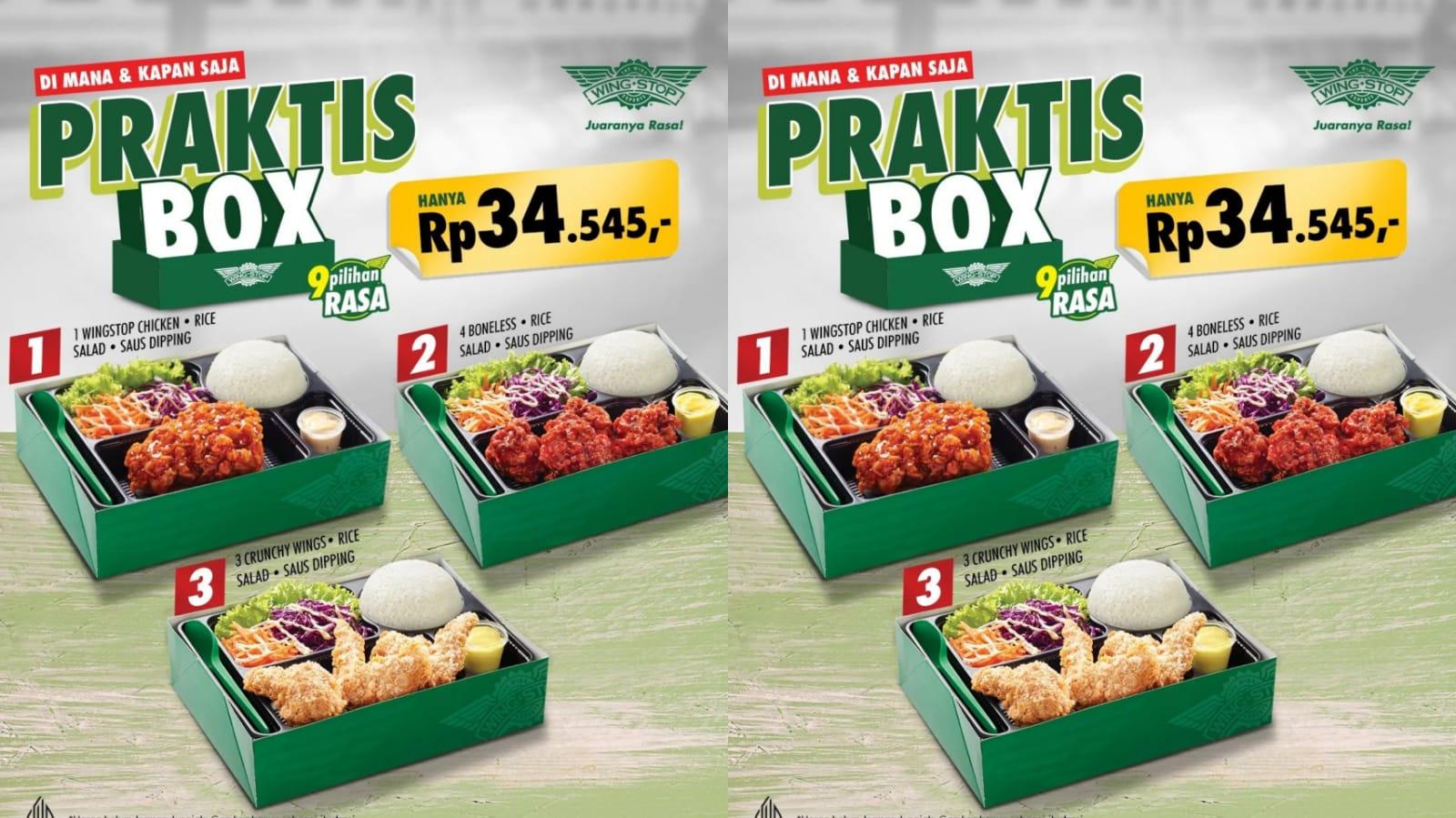 LEBIH HEMAT! Promo Wingstop Januari 2024, Dapatkan Paket Praktis Box Hanya Rp 34 Ribuan