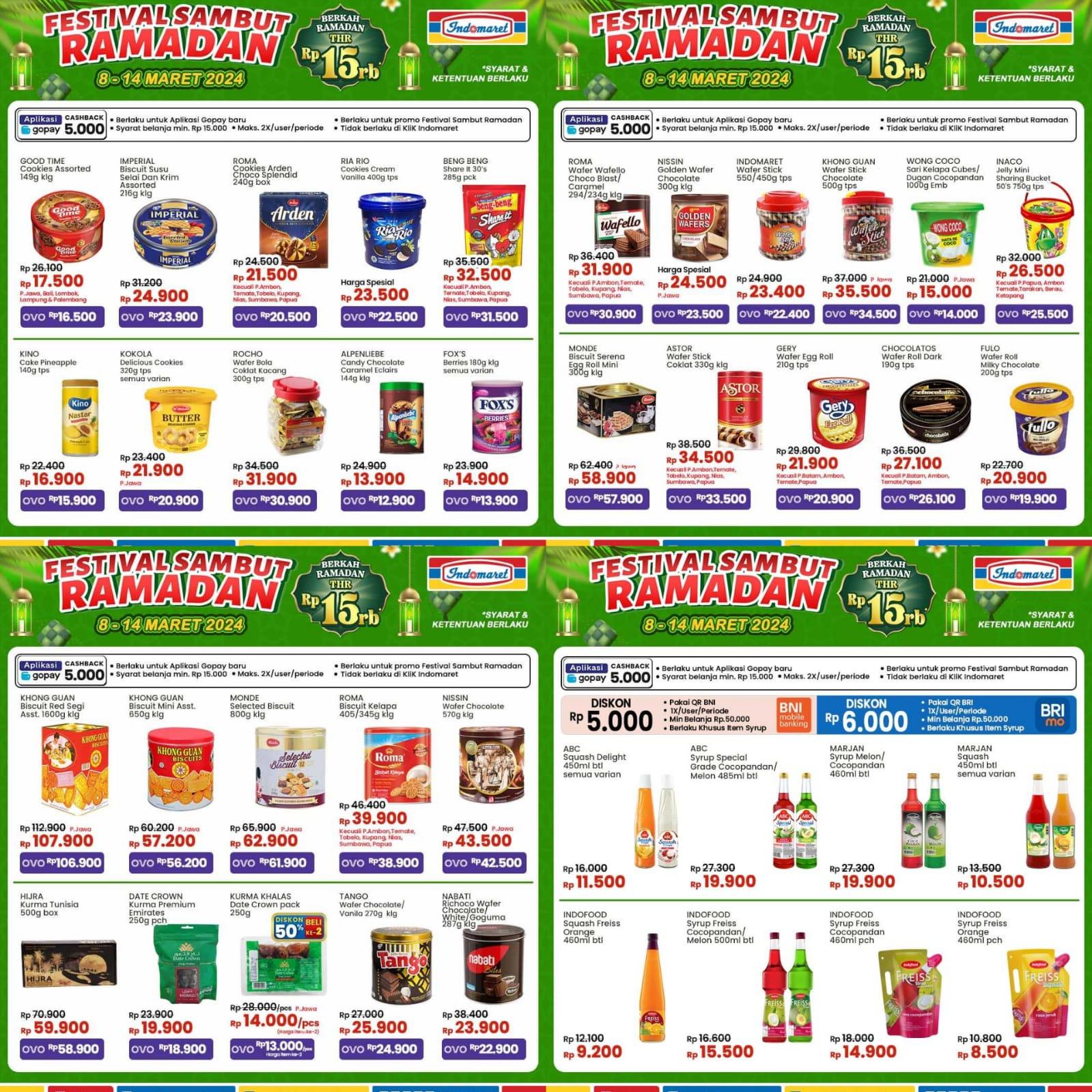 PROMO Indomaret Hari Ini 14 Maret 2024, Minyak Goreng Bimoli 2L Rp33.900, Purbasari Glof FF Rp15.000