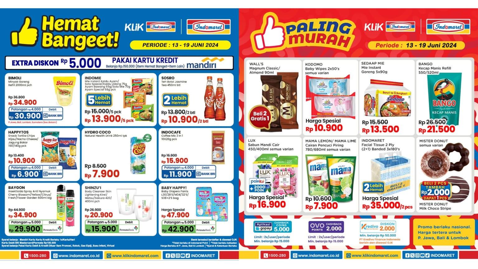 SAMBUT Idul Adha! Promo Indomaret 16-19 Juni 2024, Hydro Coco Rp 7.900, MAMA Lemon Rp 7.900