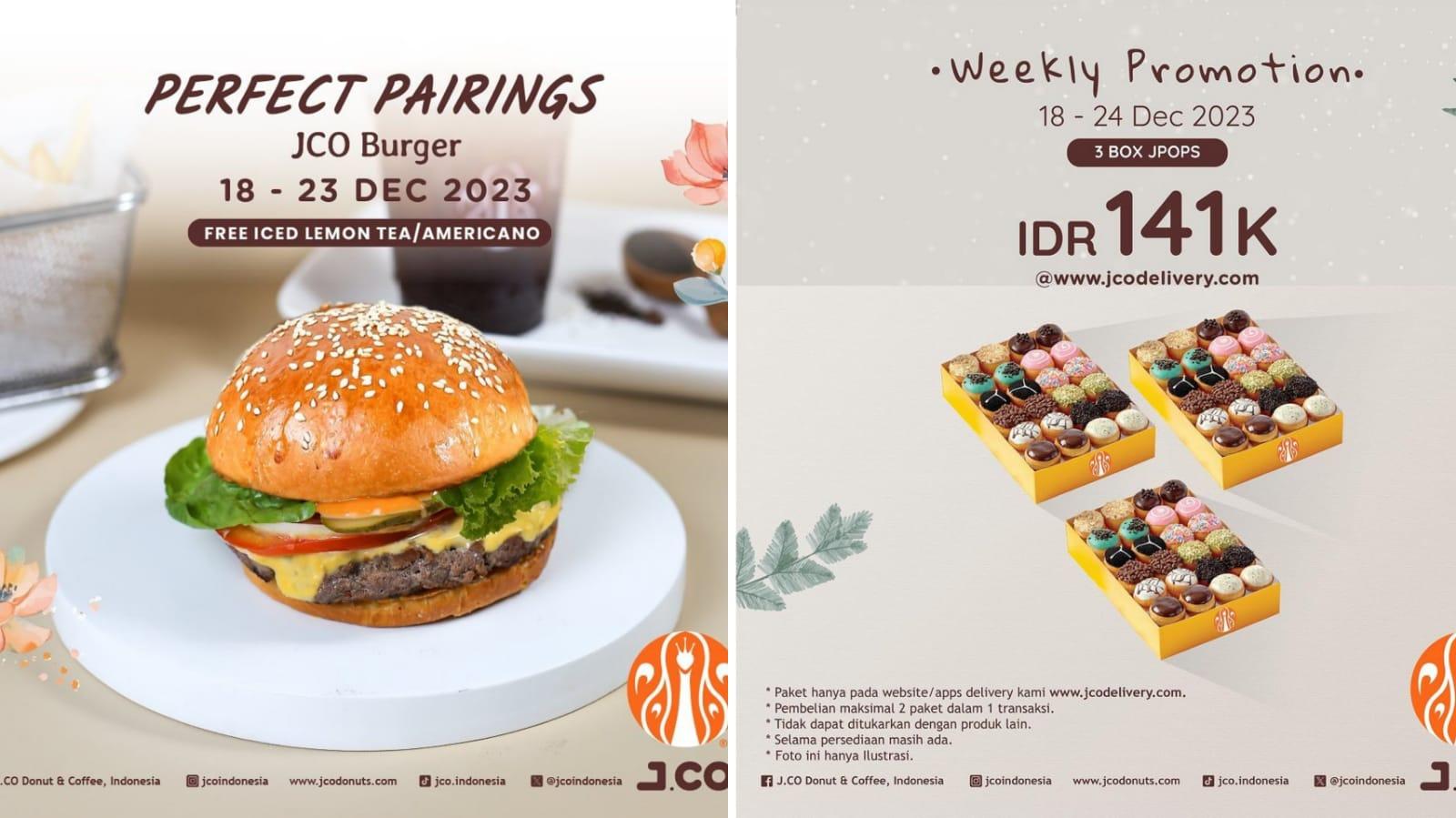 SAMBUT Natal! Promo J.CO 21-24 Desember 2023, Dapatkan 3 Box JPops dengan Harga Spesial