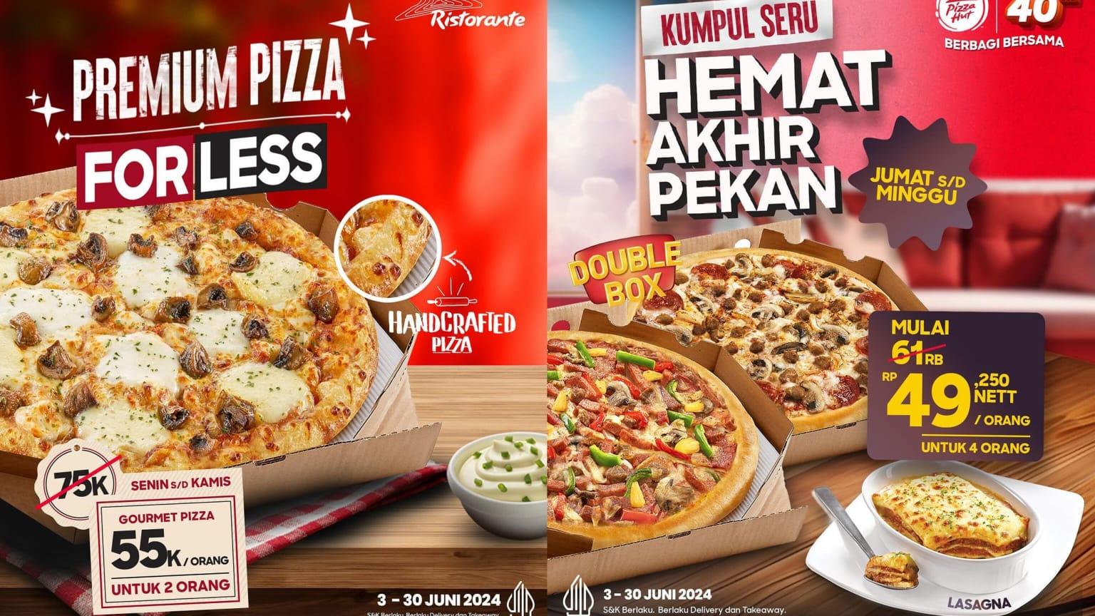 SERU! Promo Pizza Hut 23-30 Juni 2024, Nikmati Double Box Bersama Keluarga Rp 49.250 Per Orang