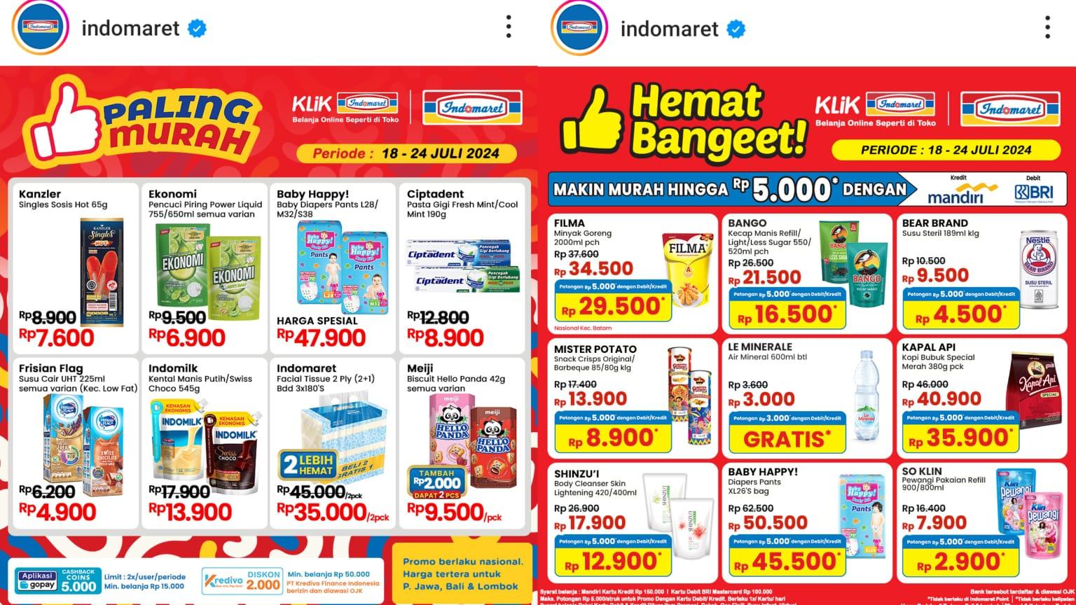 SPESIAL! Promo Indomaret 21-24 Juli 2024, Mister Potato Rp 13.900, Kapal Api Kopi Bubuk Rp 40.900