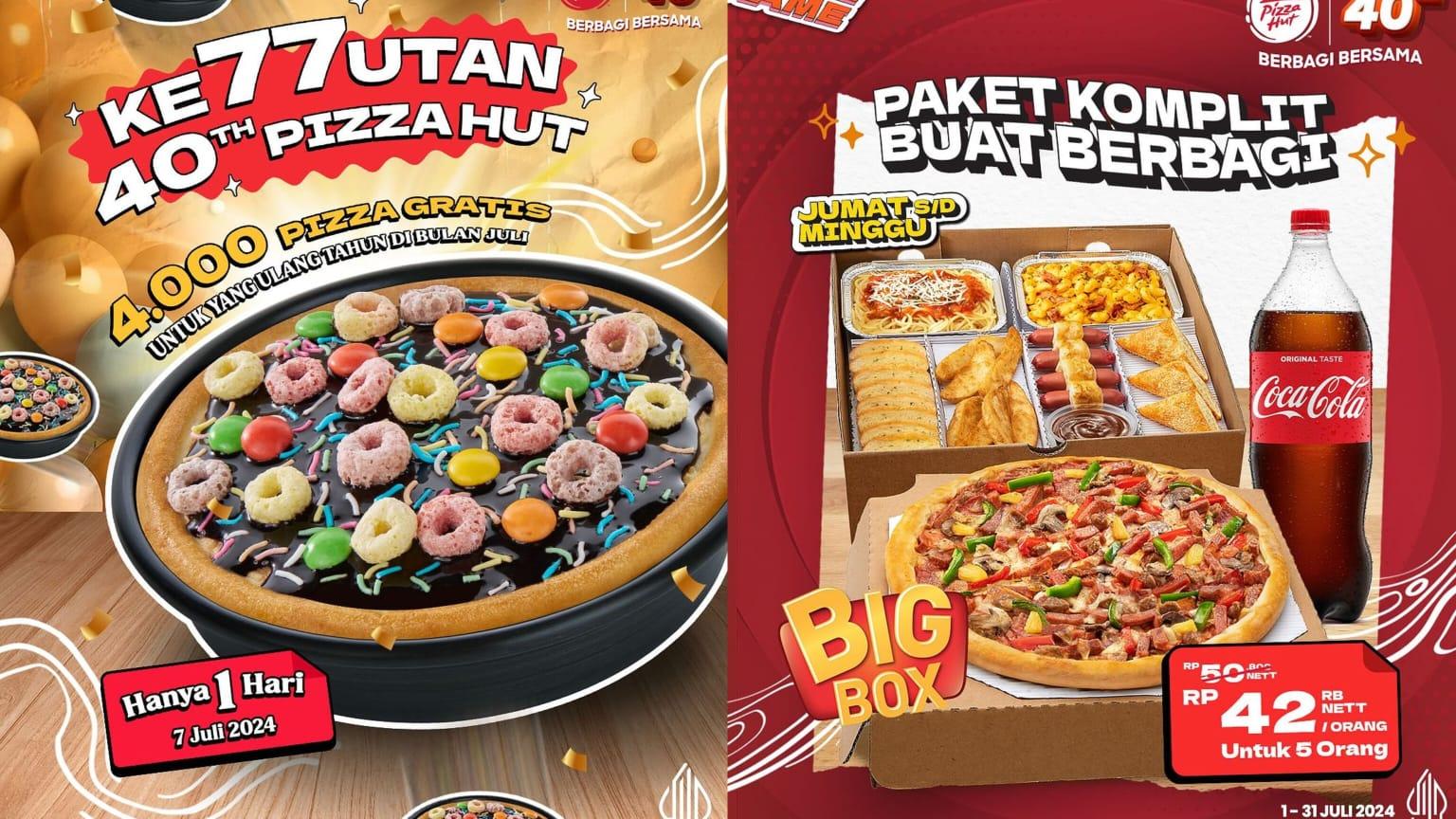 SURPRISE! Promo Pizza Hut Hari Ini 7 Juli 2024, Birthday Pizza GRATIS Untuk Yang Ulang Tahun