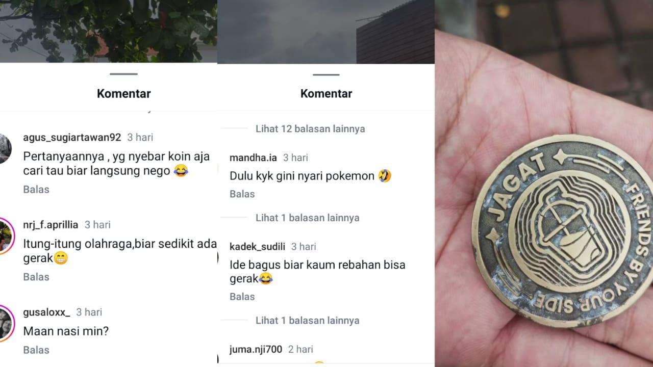 Screen shoot komentar netizen tentang Koin Jagat - Koin Jagat di Bali, Warga Mulai 'Berburu' di Legian hingga Taman Kota Lumintang