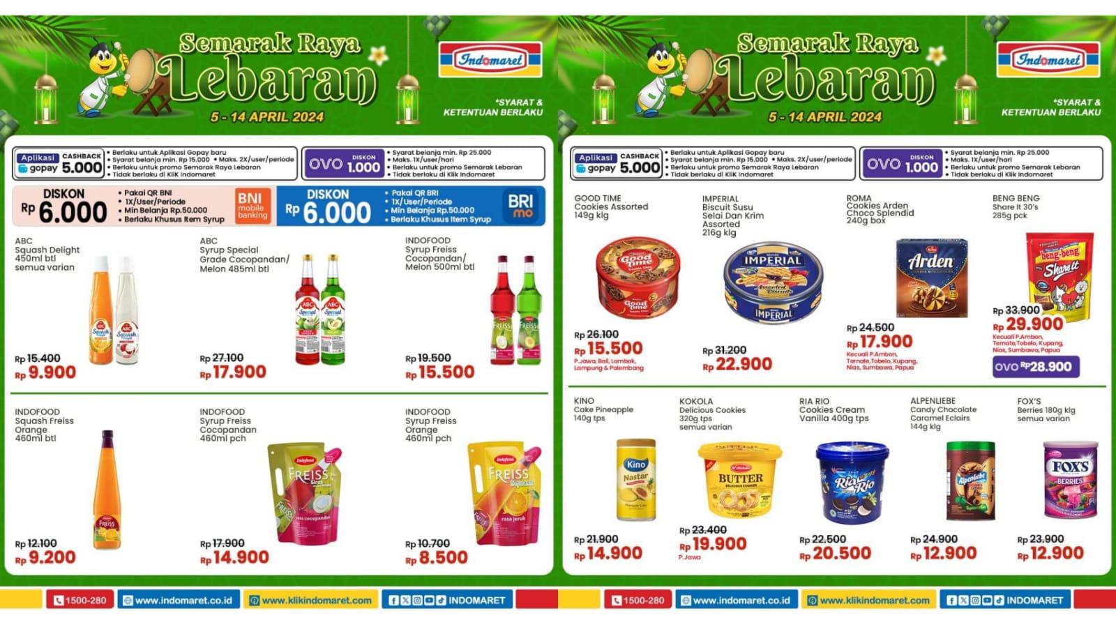 Semarak LEBARAN! Promo JSM Indomaret 12-14 April 2024, Nabati Richoco Wafer Rp 22.400