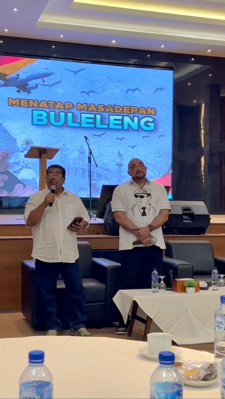 Dengan Gadjah dan PAS pada acara ruang dialog 'Menatap Masa Depan Buleleng', Jumat 6 September 2024- Soal Pembangunan Bandara Bali Utara, De Gadjah Sebut Sudah Diperintahkan Langsung Oleh Prabowo