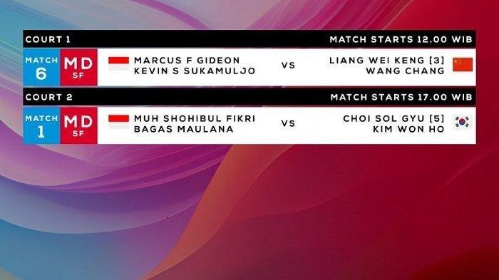 Link Live Streaming Semifinal Thailand Open 2023, Dua Wakil Indonesia