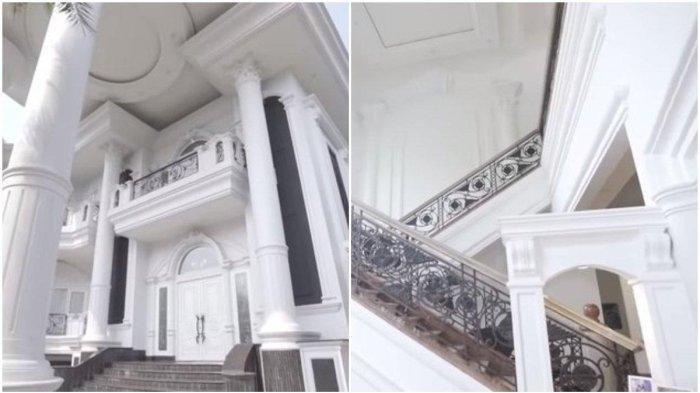 Pintu rumah dan tangga di dalam rumah Putri Ariani.