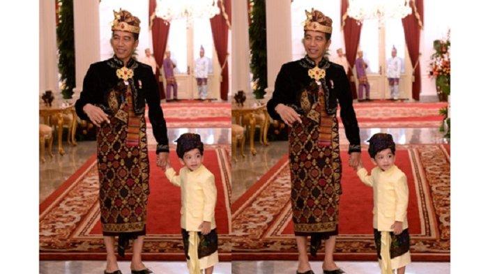 Presiden Jokowi Berbaju Adat Bali Saat Upacara di Istana Merdeka