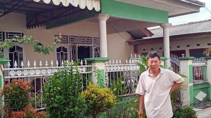 Rumah orangtua Redho di Pangkalbalam Pangkalpinang, Bangka Belitung, Senin (17/7/2023).