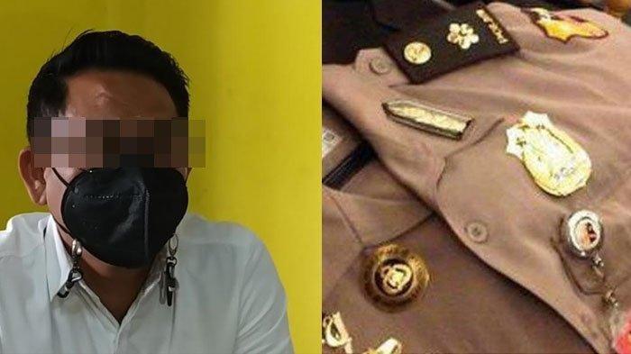 Sosok Ipda MA saat ditemui awak media di Mapolda Jatim