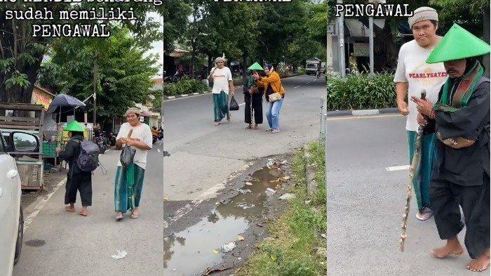Ingat Joko Kendil yang Setahun Lalu Viral, Kini Tak Lagi Jalan Sendirian, Sudah Punya Pengawal?