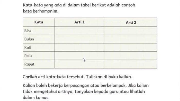 Kunci Jawaban Bahasa Indonesia Kelas 5 SD Halaman 39 40 Kurikulum Merdeka