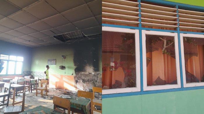 Situasi MTs Negeri Manggar usai perusakan