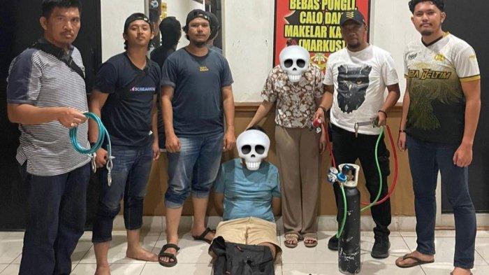 Dua terduga pelaku yang diamankan Tim Panah Satreskrim Polres Belitung Timur.