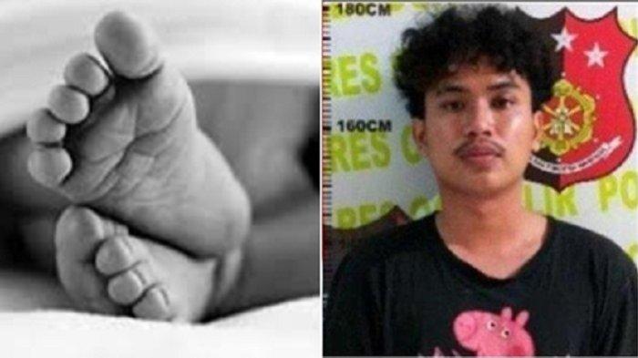 Kolase Diat Putra Nurkesuma (23 tahun), pacar mahasiswi Unsri yang diduga meninggal dunia akibat aborsi, kini resmi ditetapkan tersangka.