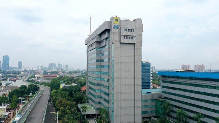 Foto gedung PLN Kantor Pusat di daerah Kebayoran Baru, Jakarta Selatan.