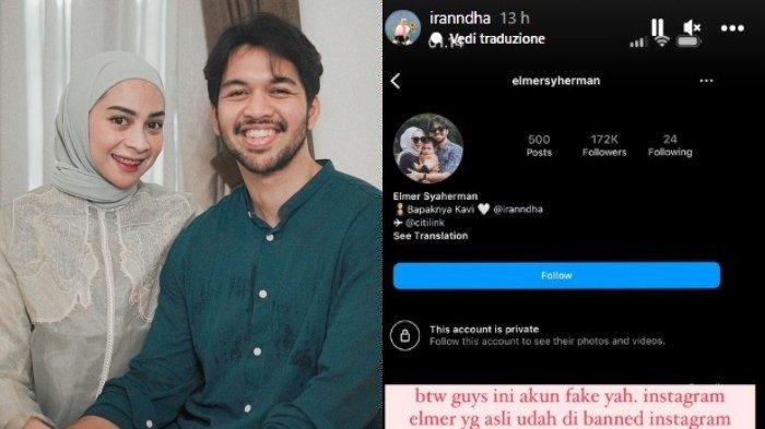 Klarifikasi Elmer HOAKS! Ira Nandha Tegaskan Akun IG Elmer Syaherman yang Asli Sudah Dibanned