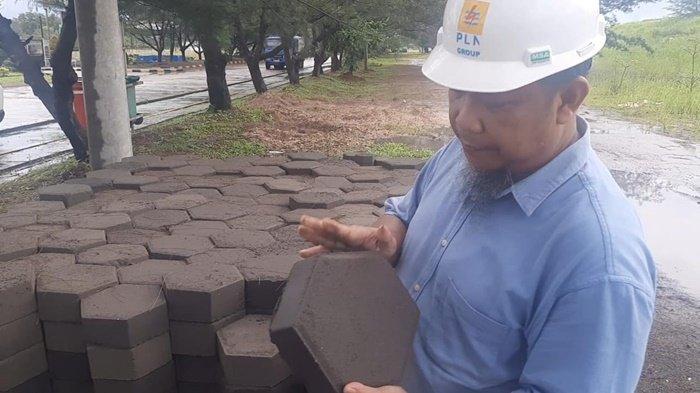 Konblok yang dihasilkan dari FABA dilokasi PLTU Air Anyir Bangka