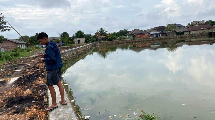 Kolong retensi Bukit Nyatoh yang dibangun di kawasan Bukit Nyatoh, Kelurahan Kejaksaan, Kecamatan Tamansari, Kota Pangkalpinang. Foto diambil pada Sabtu (3/2/2024).