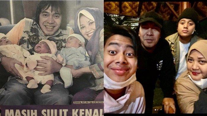 Komeng da Aprilliana Dikaruaiai tiga anak kembar