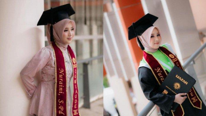 Nur Aini, kuli panggul semen kini lulus kuliah.
