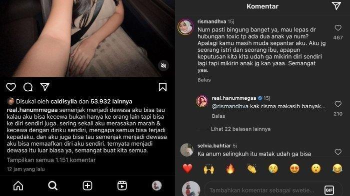 Unggahan Hanum Mega di Instagram