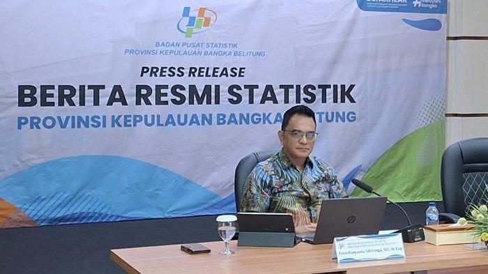 Badan Pusat Statistik saat mengelar BRS, Jumat (1/3/2024).