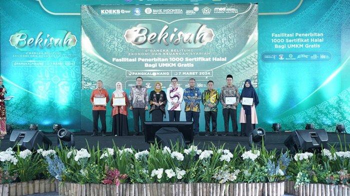 Bank Indonesia Bangka Belitung bersinergi dengan Pemerintah Provinsi Kepulauan Bangka Belitung, BPJPH Kementerian Agama RI, dan Kementerian Koperasi UKM, menyelenggarakan Bangka Belitung Ekonomi Keuangan Syariah (BEKISAH) 2024.