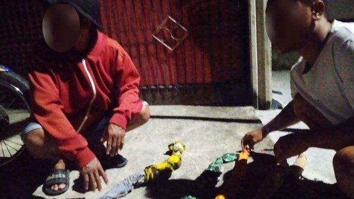 ABG yang diamankan di Pantai Matras Kecamatan Sungailiat Kabupaten Bangka Jum'at (15/3/2024) karena akan melakukan perang sarung.