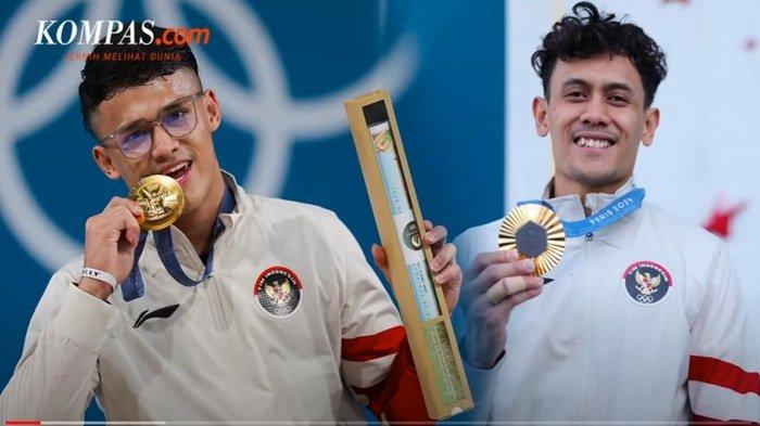 Veddriq Leonardo dan Rizki Juniansyah dua atlet Indonesia yang meraih medali emas di Olimpiade Paris 2024