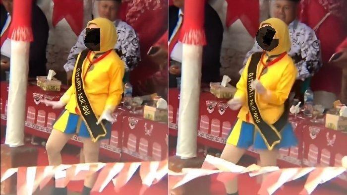 Sosok Gitapati Nuraini Wanita Berjilbab Viral Pakai Rok Mini Joget
