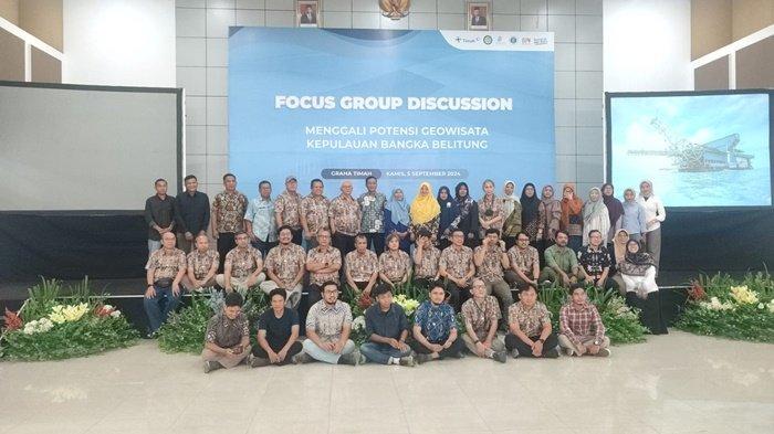 Suasana FGD tim PPMI ITB d Pulau Bangka yang dihadiri jajaran pemerintah daerah dan juga pelaku usaha wisata, di Graha PT Timah pada Kamis (5/9/2024).