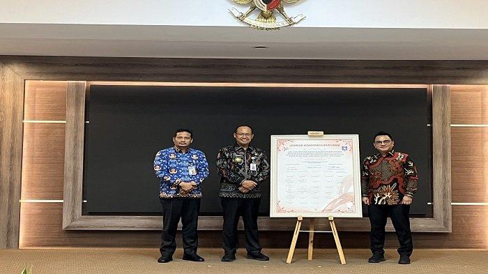 Pembinaan Statistik Sektoral melalui Sosialisasi Hasil EPSS Tahun 2024 di Ruang Pasir Padi, Kantor Gubernur Provinsi Kepulauan Bangka Belitung, Kamis (17/10/2024).