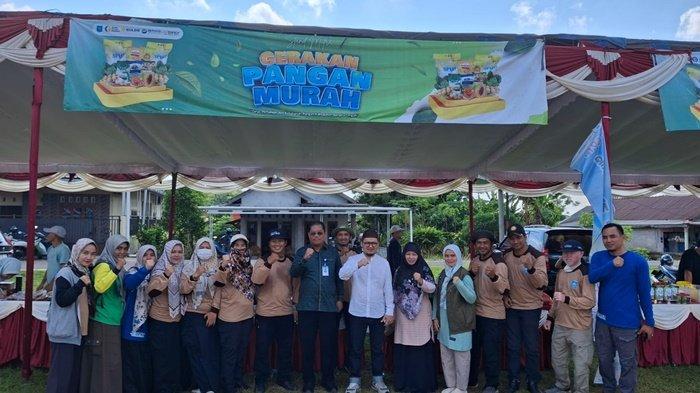Momen Gerakan Pasar Murah yang dilakukan Pemerintah Kabupaten Bangka Tengah di Namang.