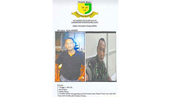 Selebaran DPO oknum disertir yang beredar di media sosial pada Senin (13/1/2025).