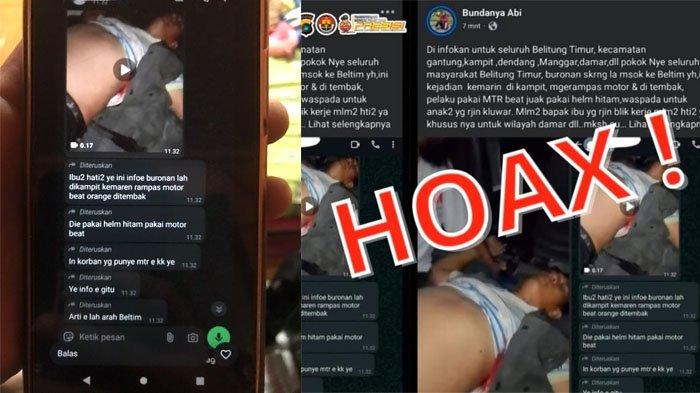 Pesan berantai di whatsapp yang viral di Beltim.