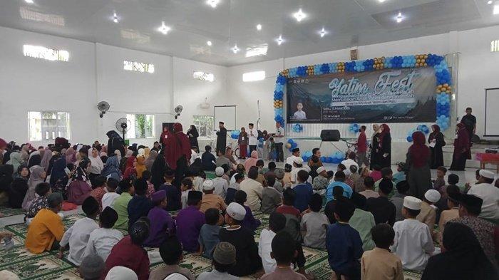 YATIM FEST -- Yayasan Abulyatama Indonesia (YAI) Cabang Bangka Belitung menggelar kegiatan Yatim Fest Ramadhan 1446 Hijriah, Sabtu (15/3/2025).