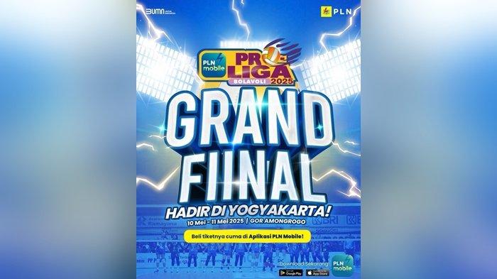 PLN memberi kemudahan bagi para penggemar voli yang ingin menyaksikan langsung Grand Final PLN Mobile Proliga 2025 pada Sabtu (10/5) dan Minggu (11/5) di GOR Amongrogo, Yogyakarta. Tiket pertandingan sudah tersedia dan dapat dibeli melalui aplikasi PLN Mobile.
