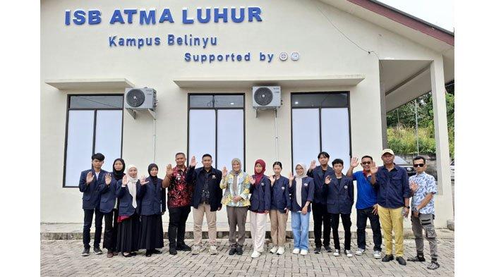 Wakil Gubernur Provinsi Kepulauan Bangka Belitung, Hellyana saat berkunjung ke Kampus ISB Atma Luhur di Belinyu, Kabupaten Bangka, pada Kamis (19/6/2025).