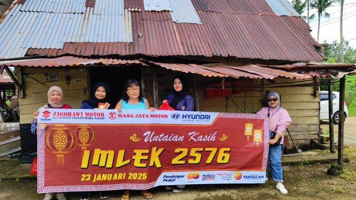 Jagorawi Motor, Masa Jaya Motor, Hyundai Bangka bersama Pendengar Peduli dan Sonora Group Bangka (Radio Sonora, Prima, dan Motion) kembali mengelar Untaian Kasih Imlek (UKI) yang ke 19 kali, Kamis (23/1/2025).