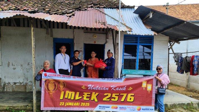 Jagorawi Motor, Masa Jaya Motor, Hyundai Bangka bersama Pendengar Peduli dan Sonora Group Bangka (Radio Sonora, Prima, dan Motion) kembali mengelar Untaian Kasih Imlek (UKI) yang ke 19 kali, Kamis (23/1/2025).