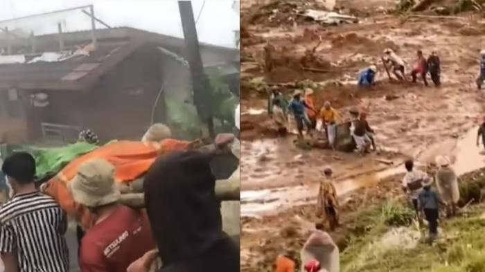 Calon pengantin menjadi korban tanah longsor di Pekalongan, Jawa Tengah.