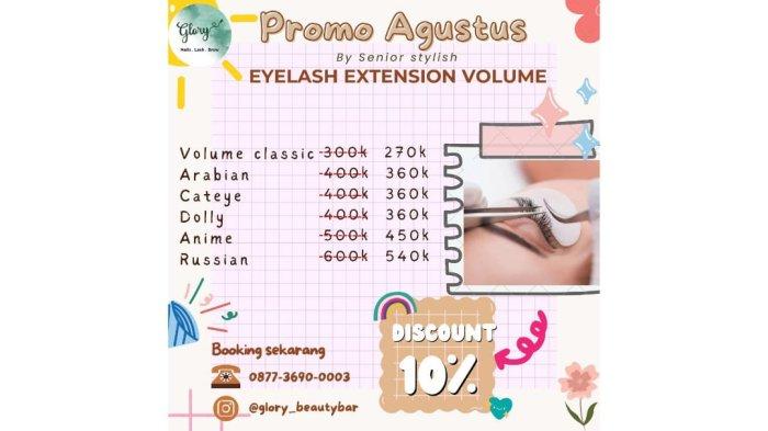 promo glorybeautybar agustus