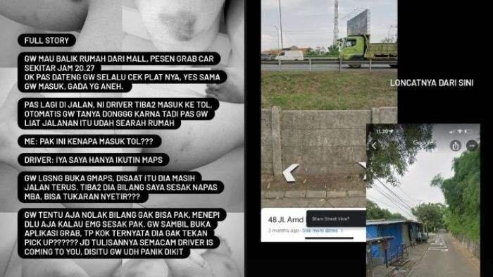 wanita ingin diculik oleh driver grab