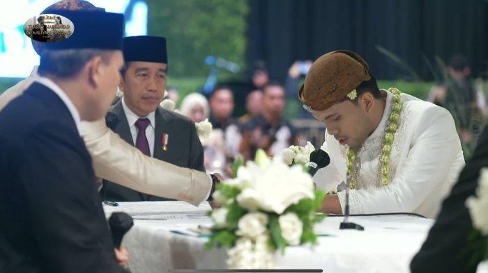 Akad nikah Thariq Halilintar dan Aaliyah Massaid disaksikan Presiden Jokowi.