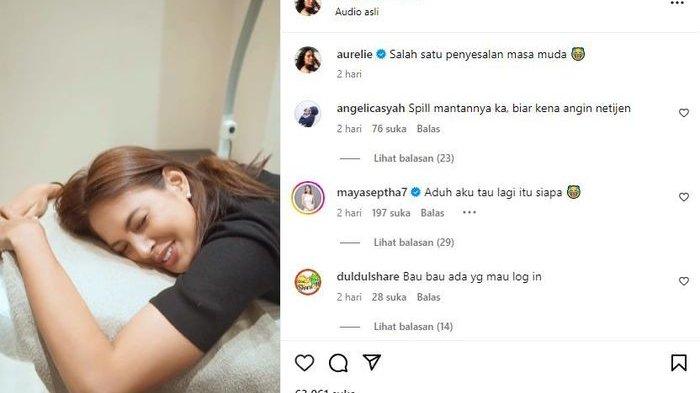 Aurelie Moeremans membagikan momen hapus tato di tubuhnya. 